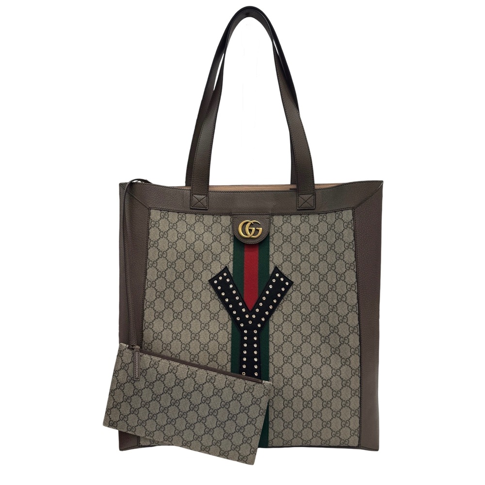 GUCCI 529720 Ophidia Tote Bag, Sherry Line, Bijou, Men's & Women's